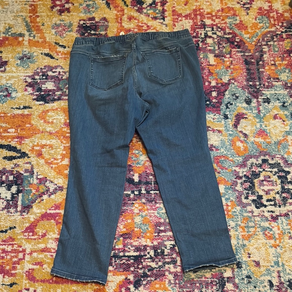 NWT Torrid Blue Jeans with Drawstring Waist 1 Short - Picture 4 of 4